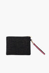 W Personalized Initial Embellished Wristlet Pouch