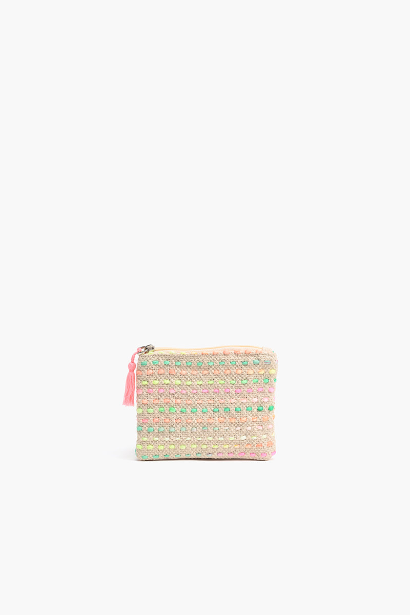 Bright Stripe Coin Pouch