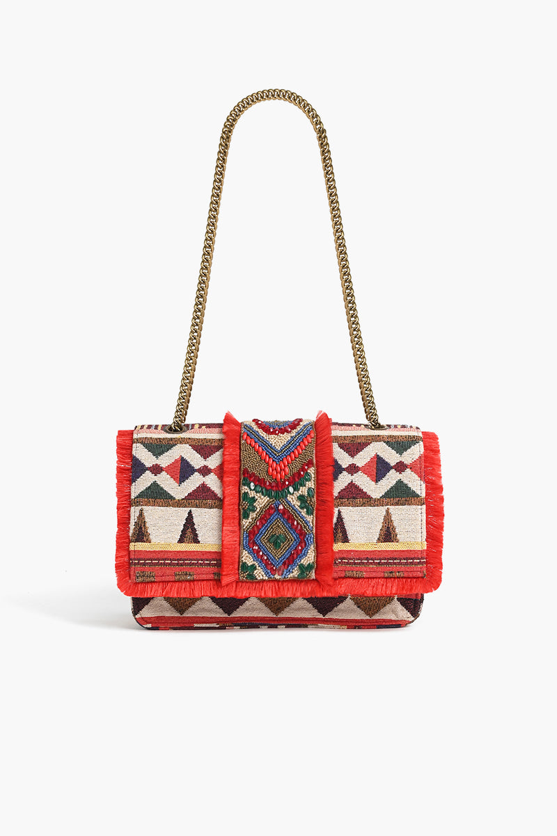 Southwest Sante Fe Beaded Shoulder Bag – America & Beyond