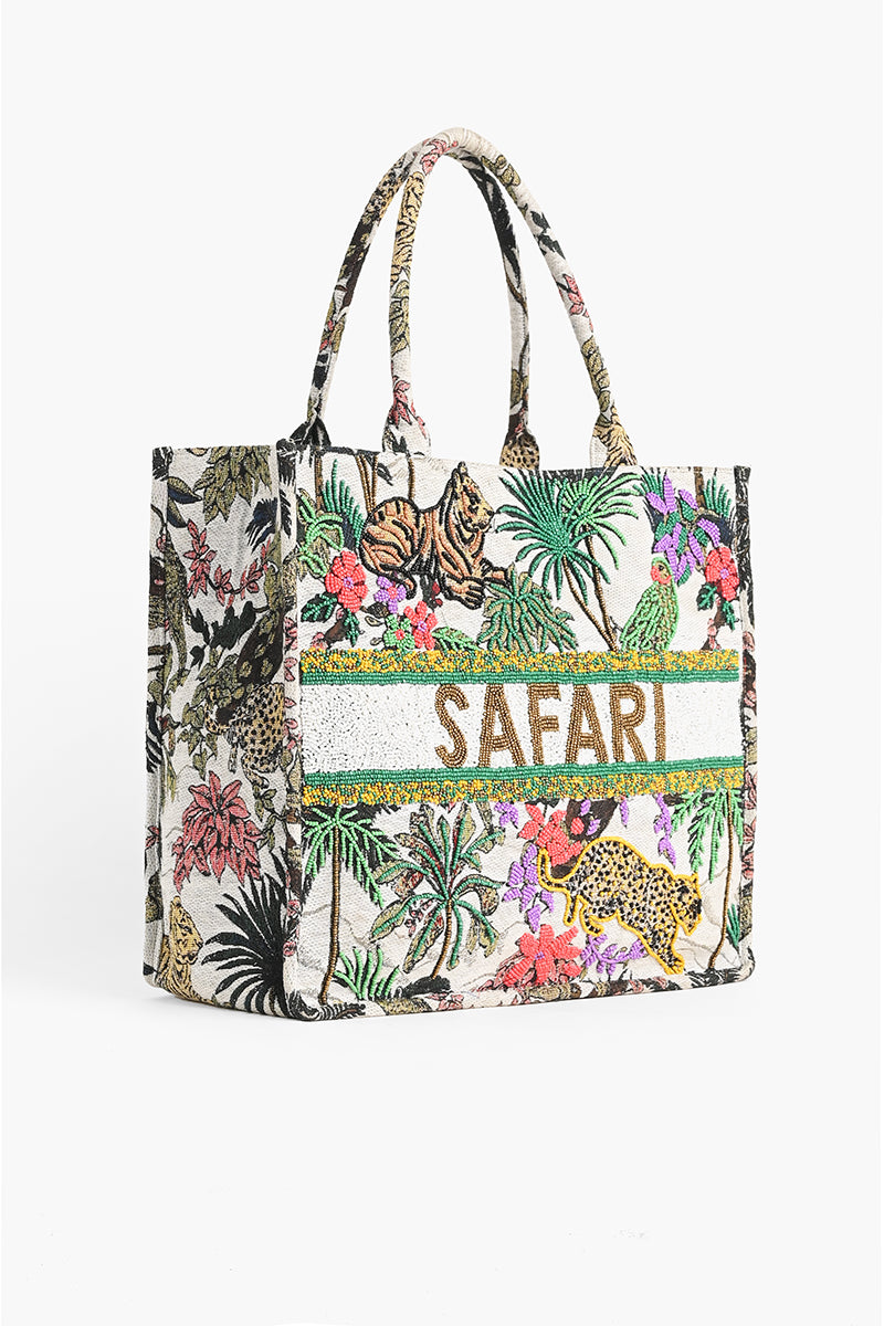 Personalize  African Safari Embellished Tote