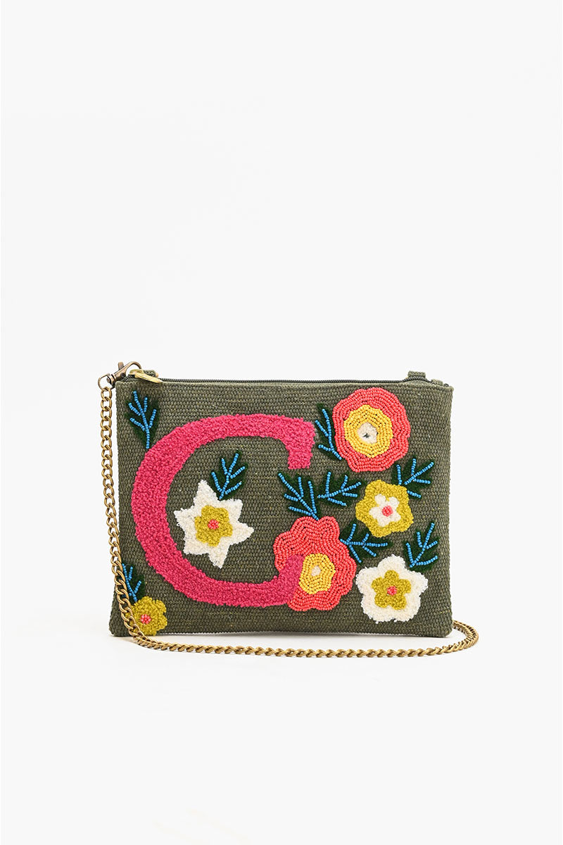 C Floral Crossbody Bag