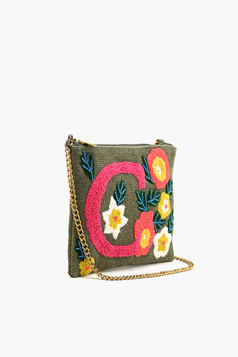 C Floral Crossbody Bag