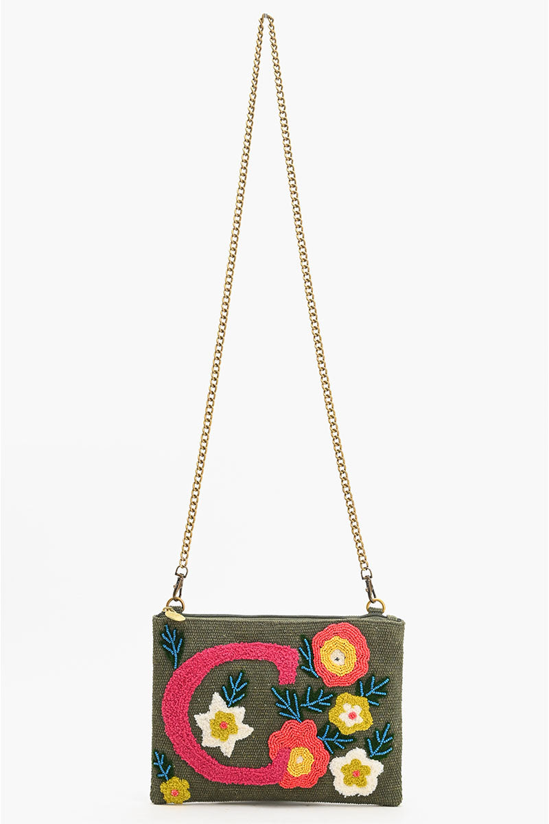 C Floral Crossbody Bag