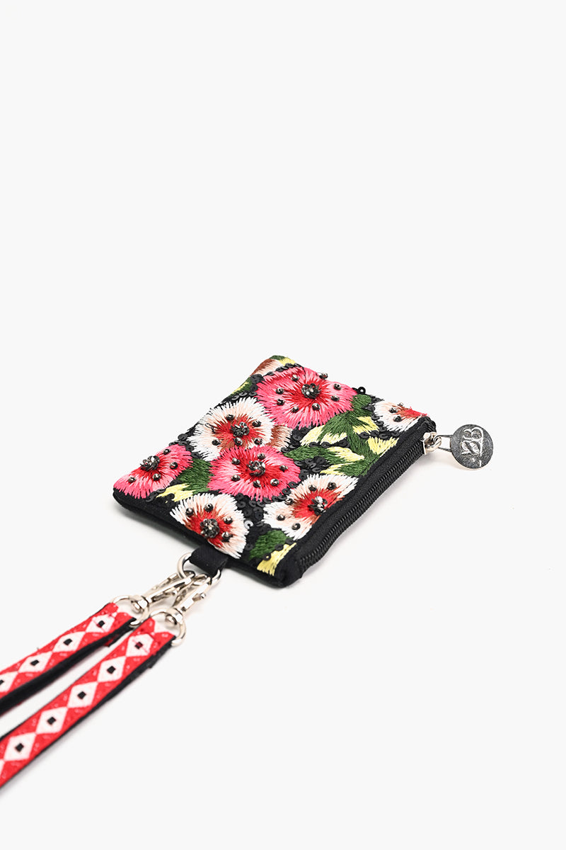 Petal Perfection Pink Blooming Coin Bag