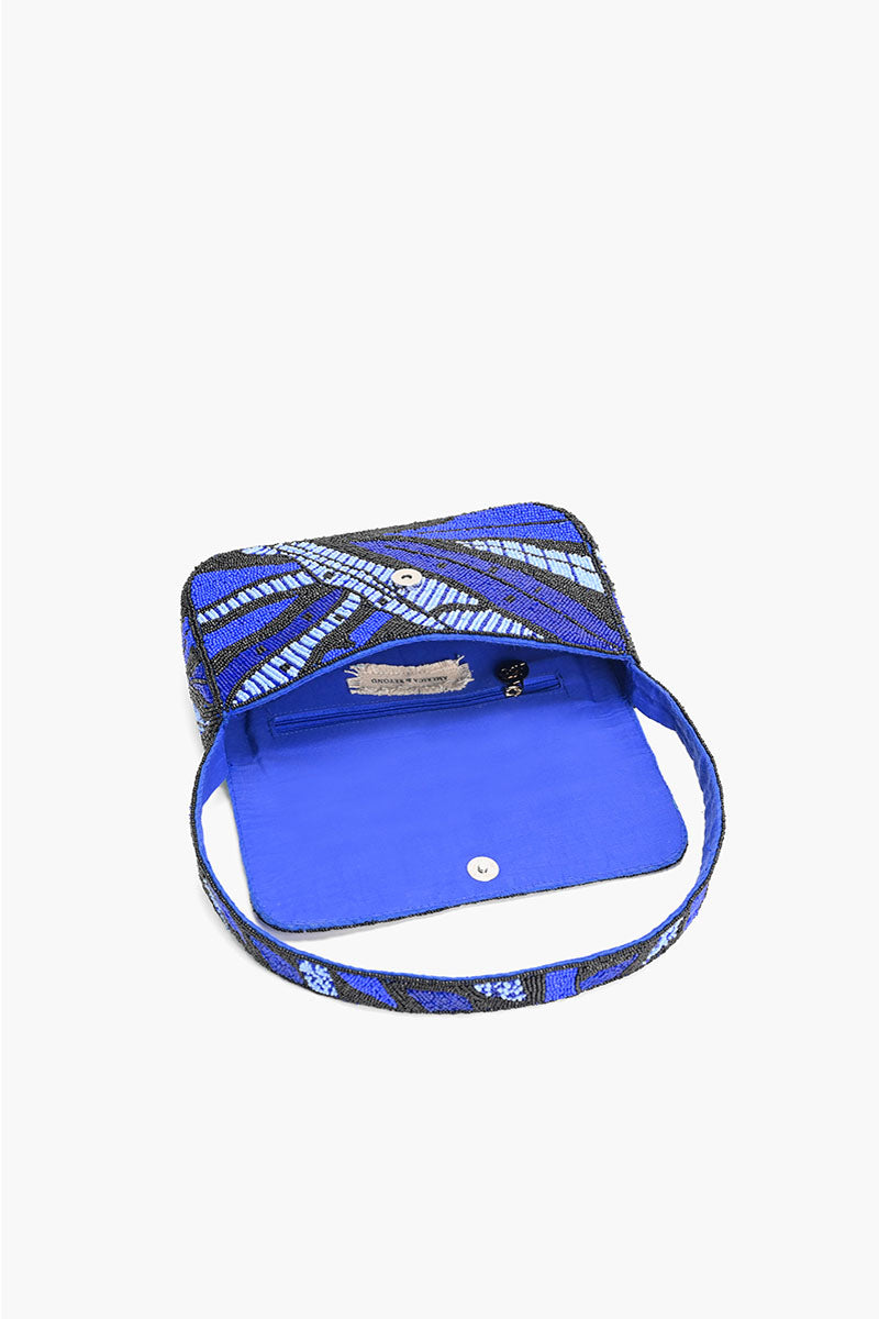 Sapphire Swirl Blue Shoulder Bag