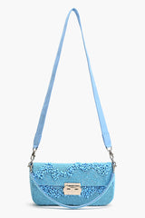 Azure Blue Skyline Shoulder Bag