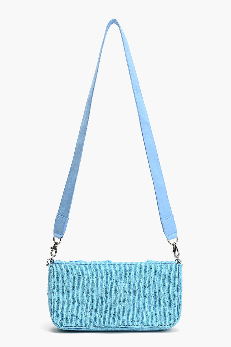 Azure Blue Skyline Shoulder Bag