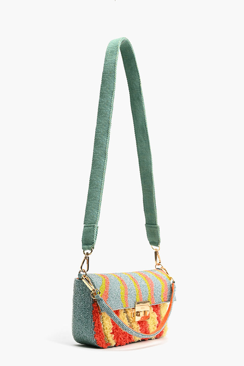 Color Me Crazy Beaded Shoulder Bag