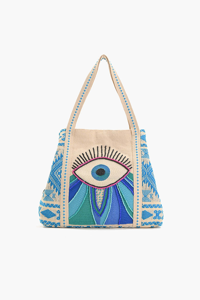 Wanderlust Evil Eye Tote