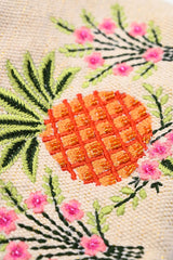 Pineapple Embellished Makeup Bag