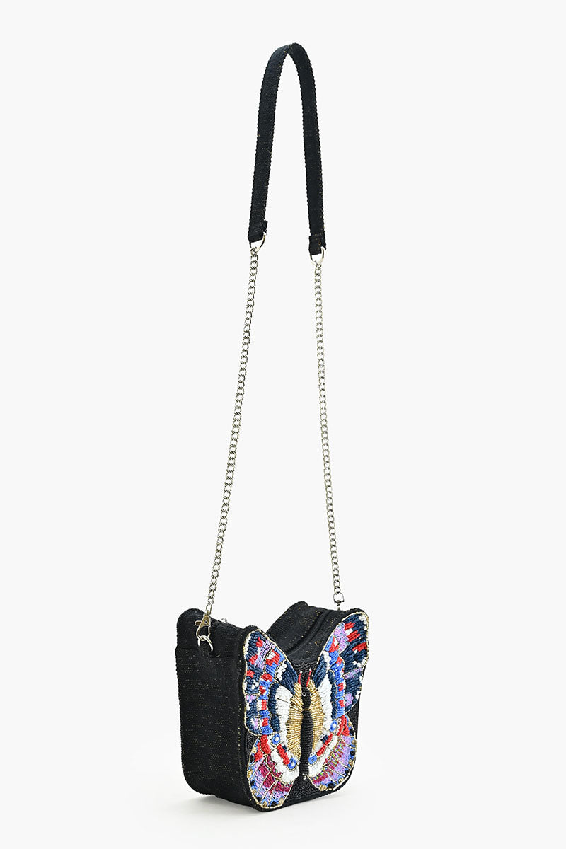 Embellihed Butterfly Shaped Tote