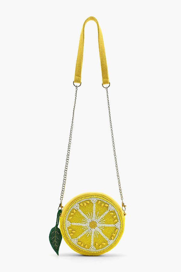 Make Lemonade Round Crossbody Bag