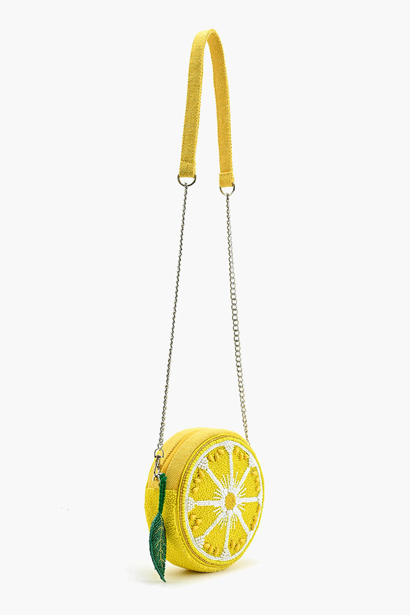 Make Lemonade Round Crossbody Bag