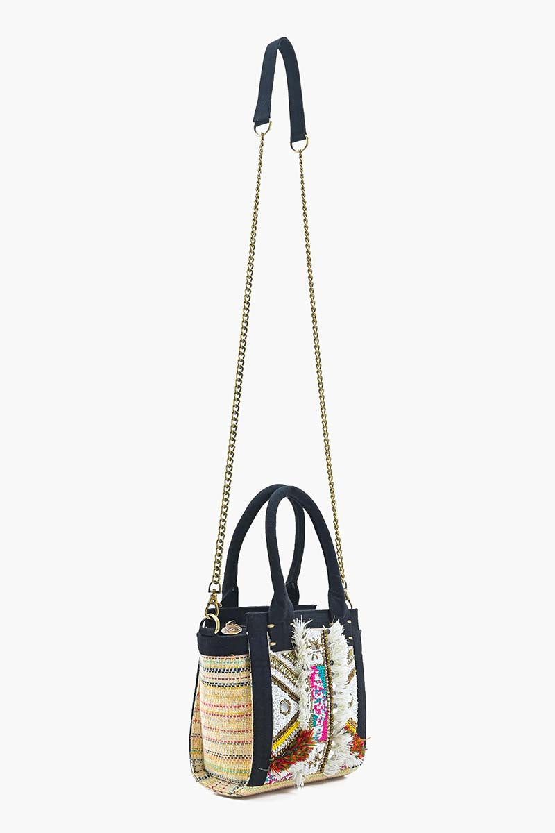 Deco Dream Embellished Top Handle Tote