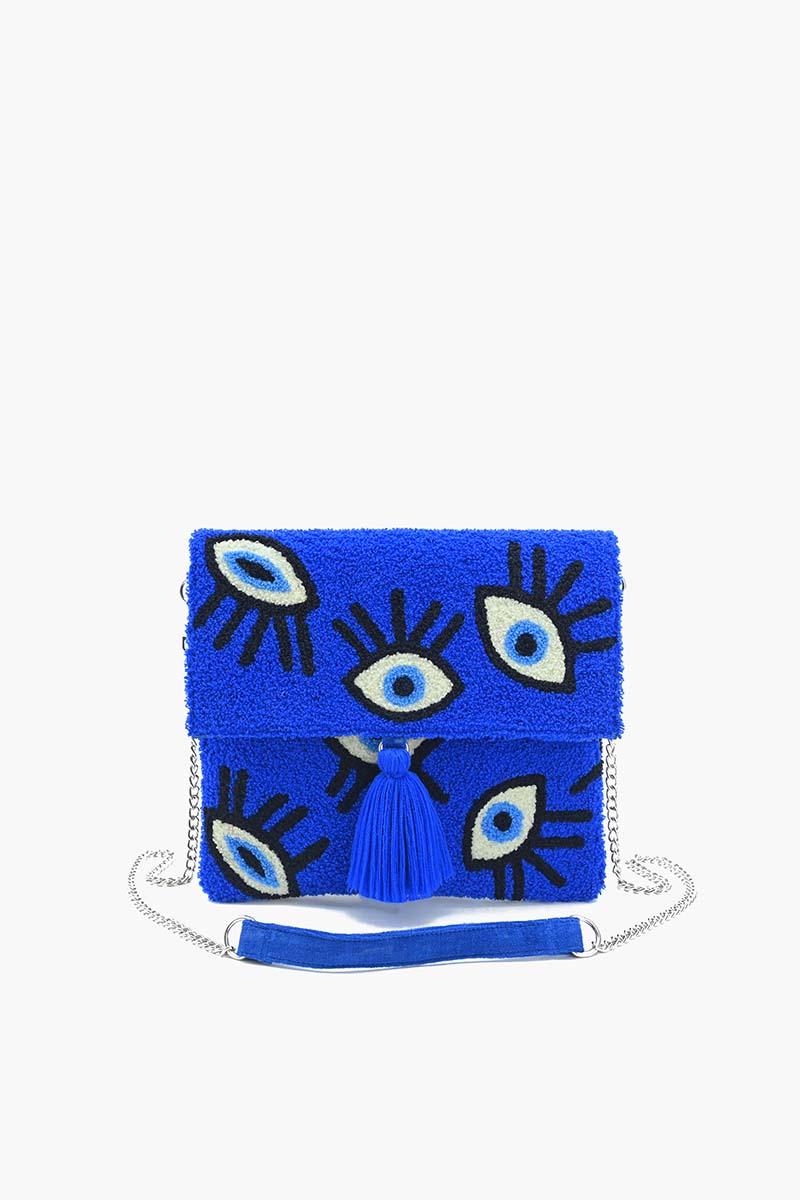 Sapphire Whimsical Wonder Eye Clutch