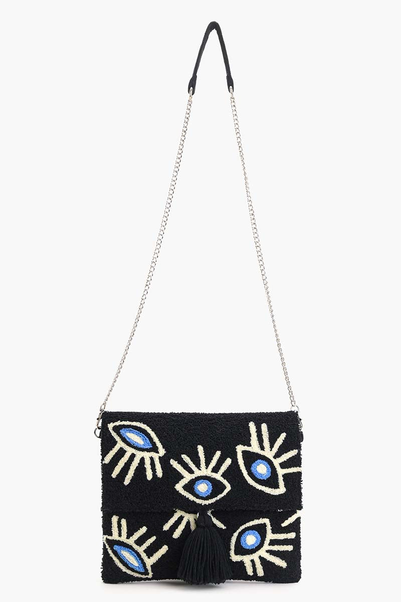 Midnight Whimsical Wonder Eye Clutch