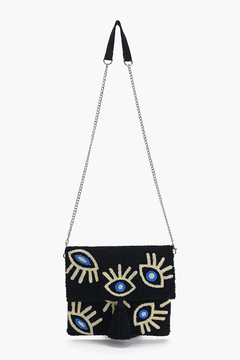 Midnight Whimsical Wonder Eye Clutch