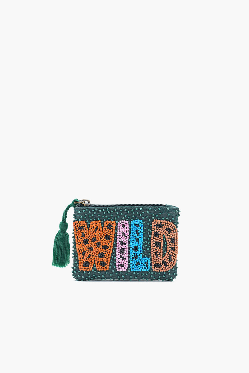 Wild Adventure Embroidered Pouch