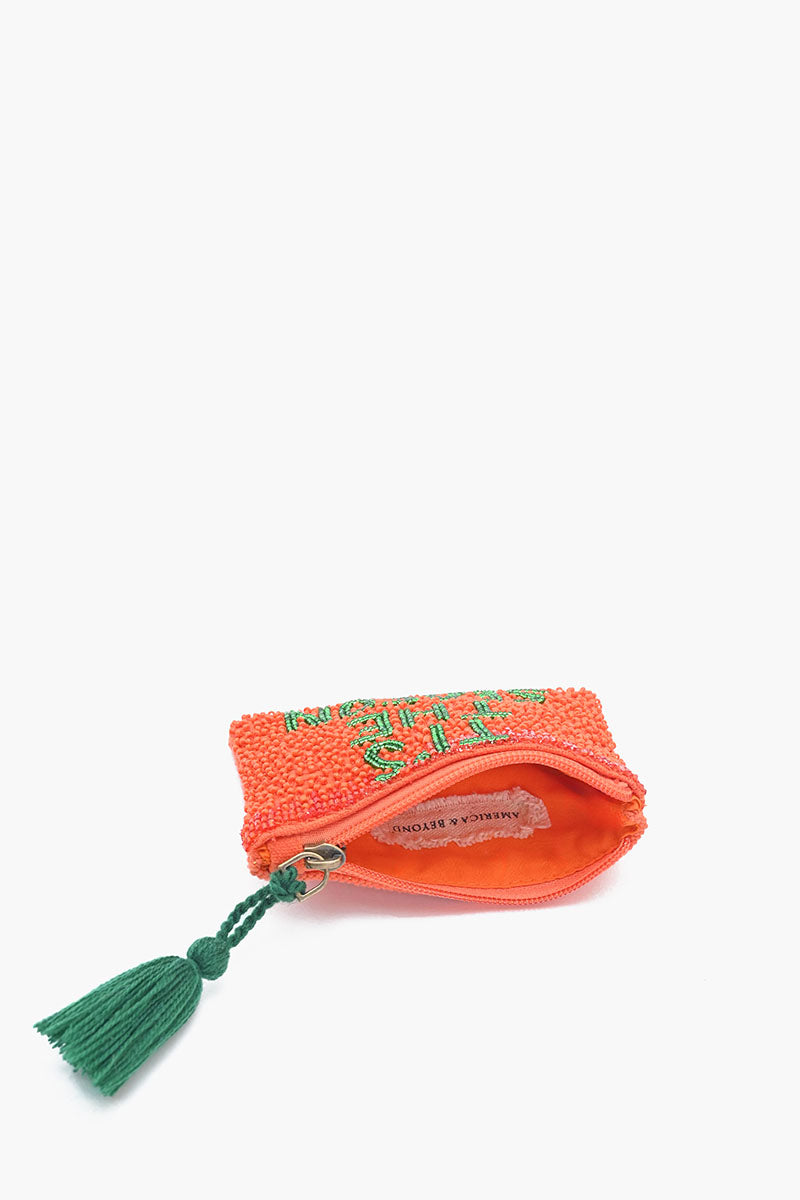 Holiday Spirit Embroidered Pouch