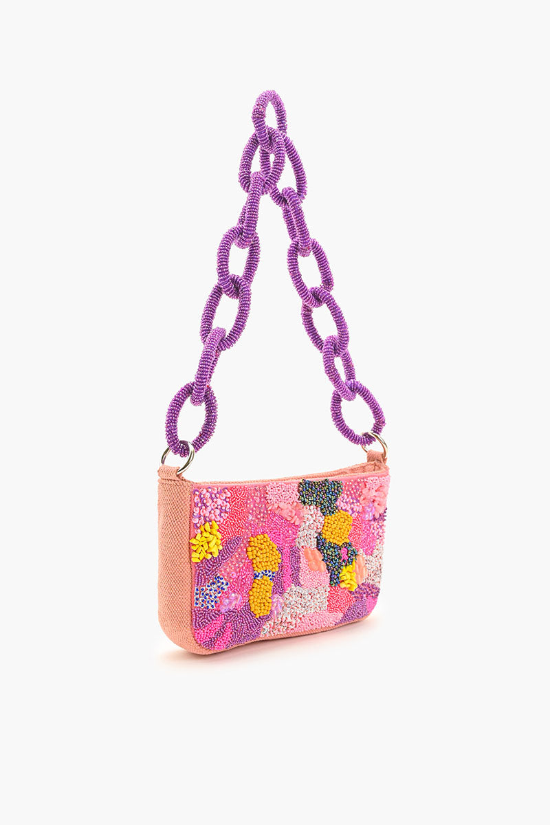 Bubblegum Pop Beaded Shoulder Bag