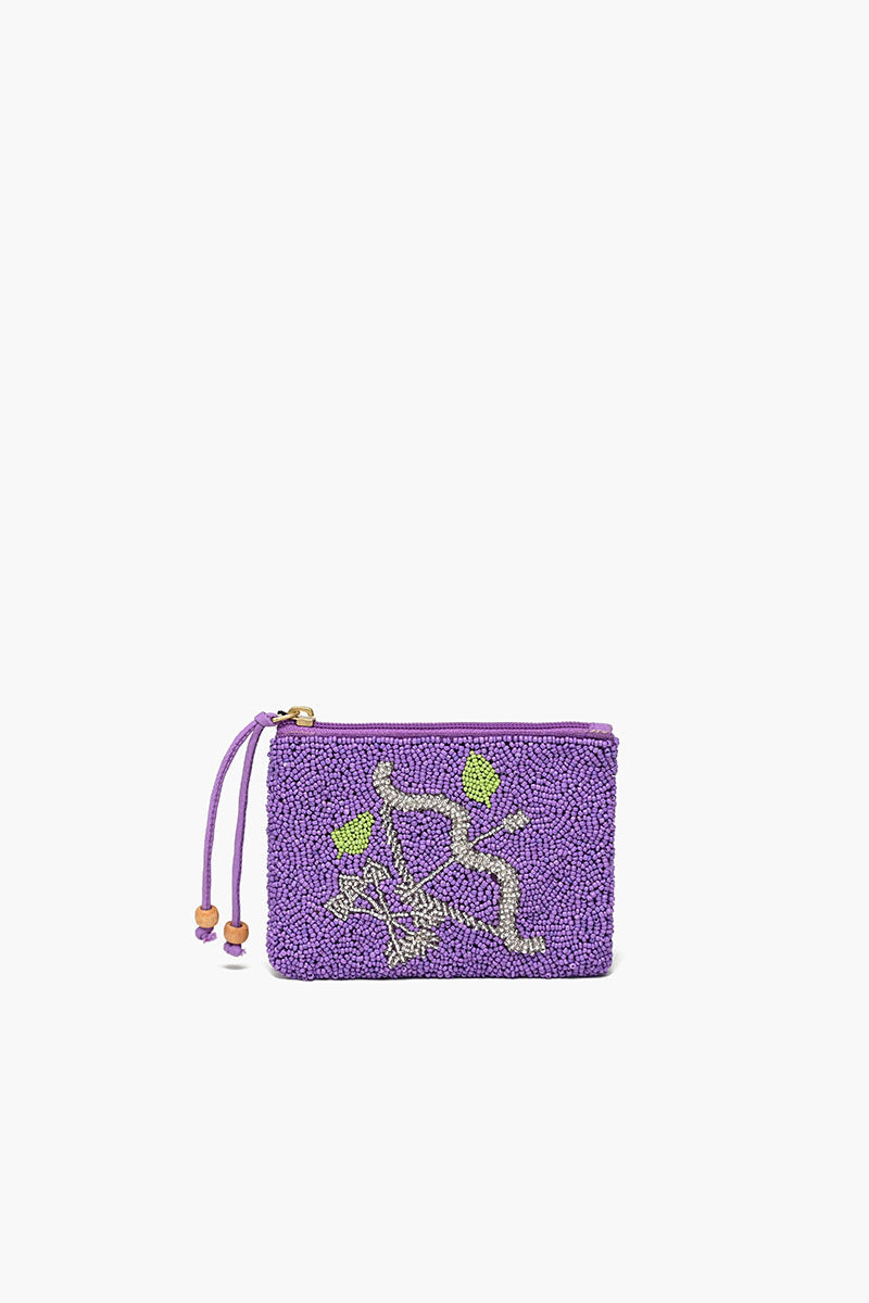 Celestial Beaded Zodiac Coin Purse-Sagittarius