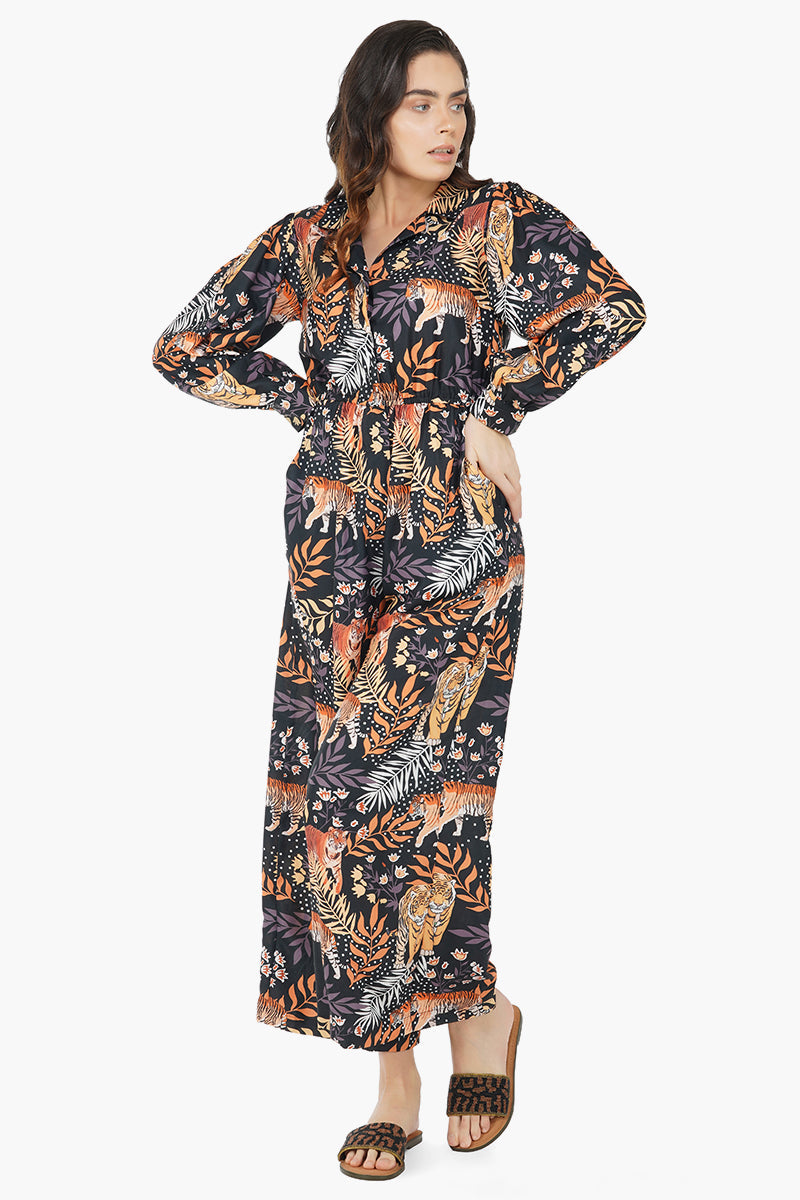 Bengal Tiger Print Jumpsuit