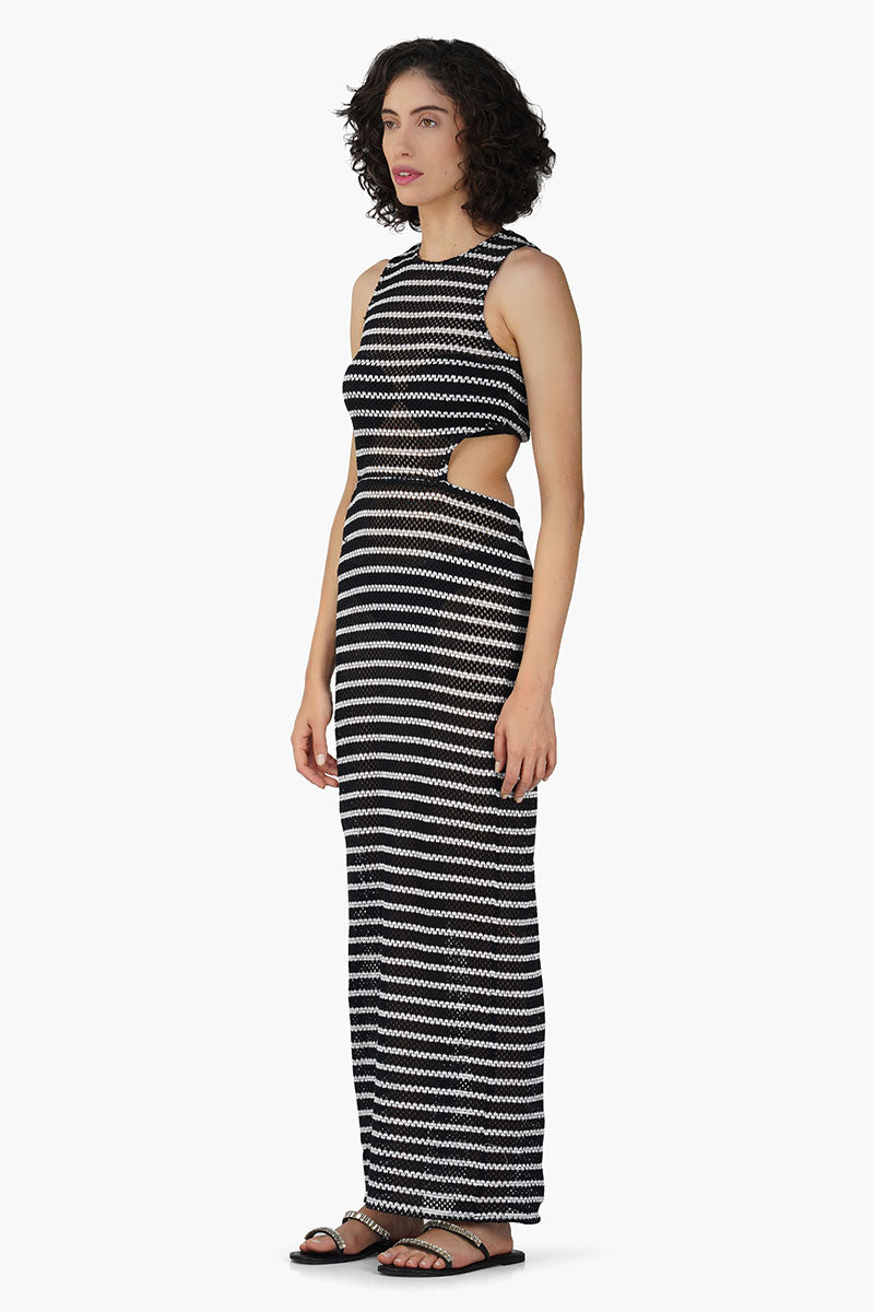 Cleo Stripe Bodycone Dress