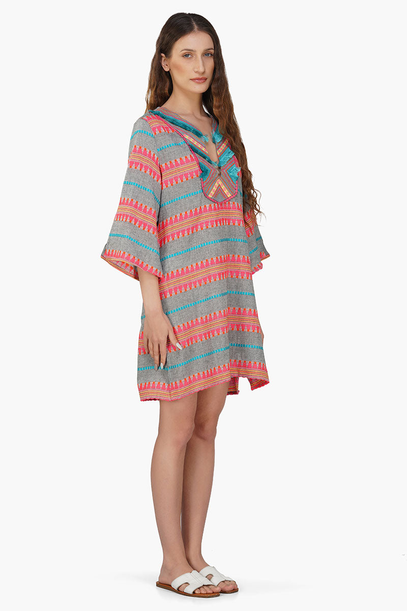 Starlette Yarn Dyed Stripe Short Dress