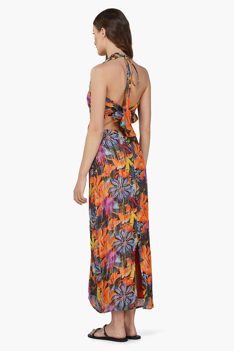 Night Queen Floral Printed Dress
