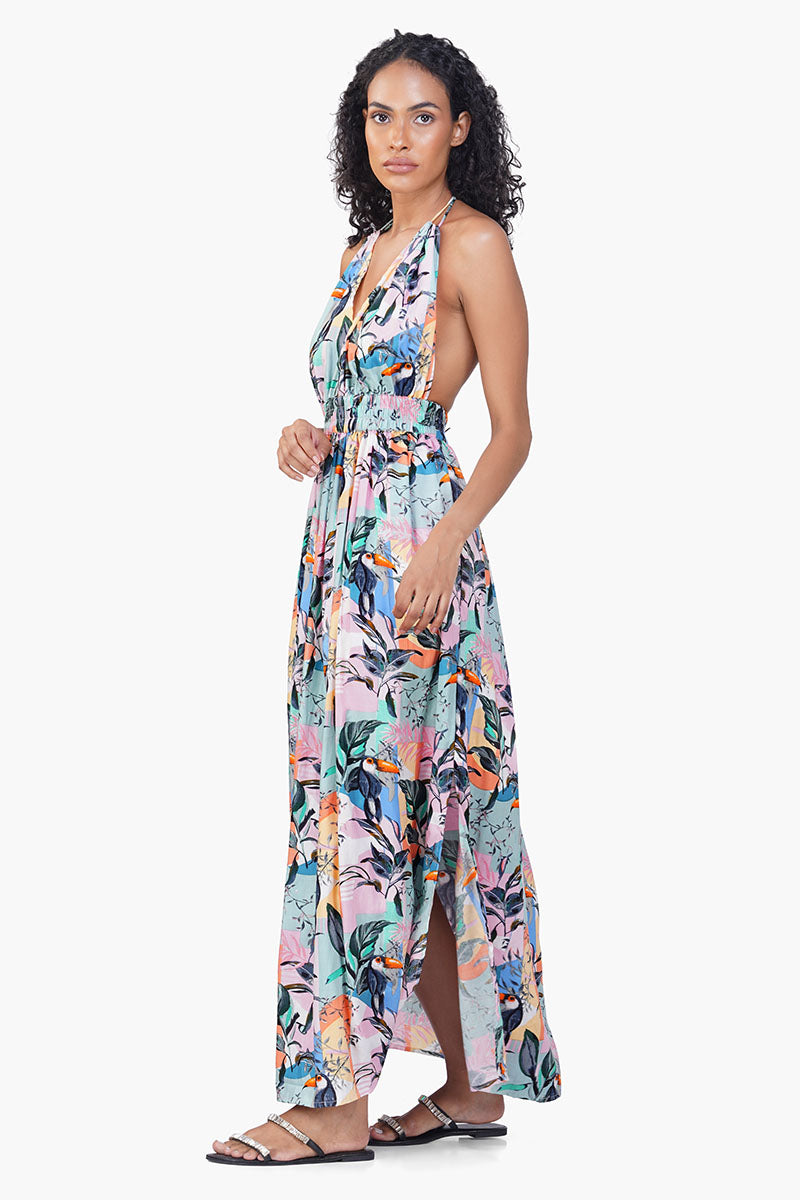 Multi Bubble Maxi Cover Up