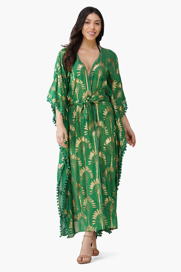 Golden Palm Maxi Cover Up