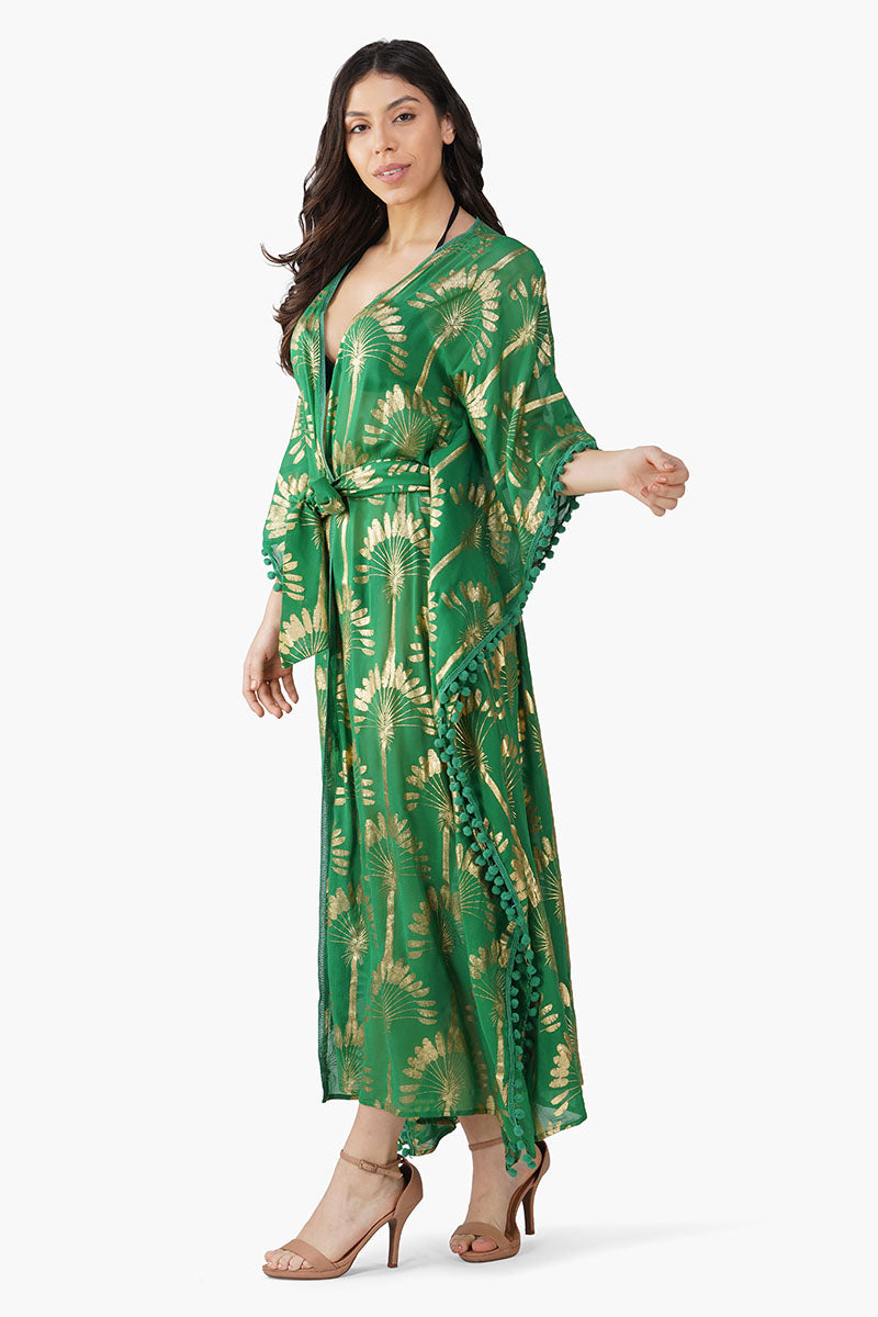 Golden Palm Maxi Cover Up