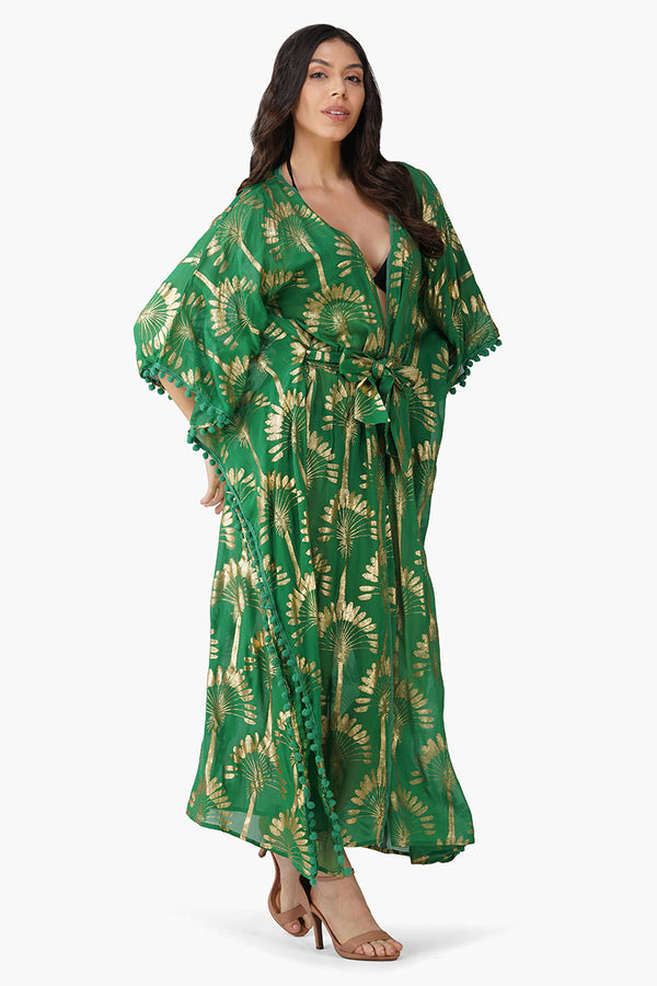 Golden Palm Maxi Cover Up