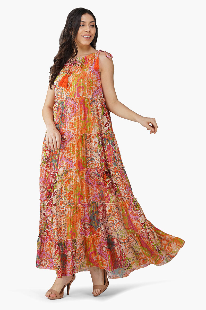 Barbara Printed  Maxi Dress