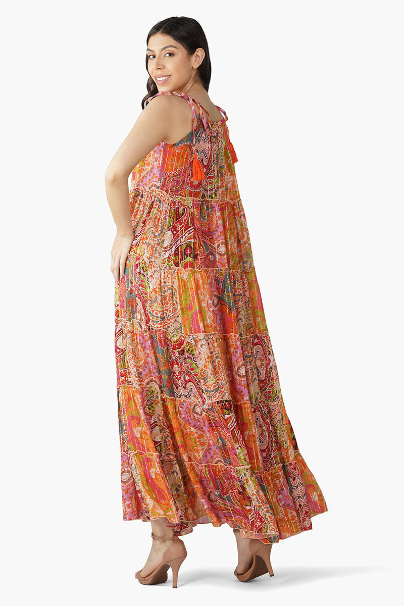 Barbara Printed  Maxi Dress