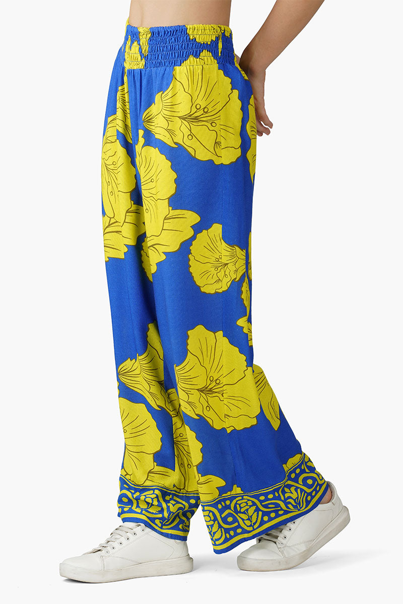 Yellow Daze Printed  Pant