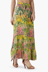 Endless Summer Printed Tiered Skirt