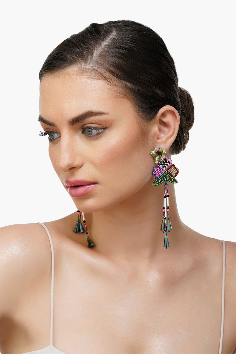 Flower Disco Earrings