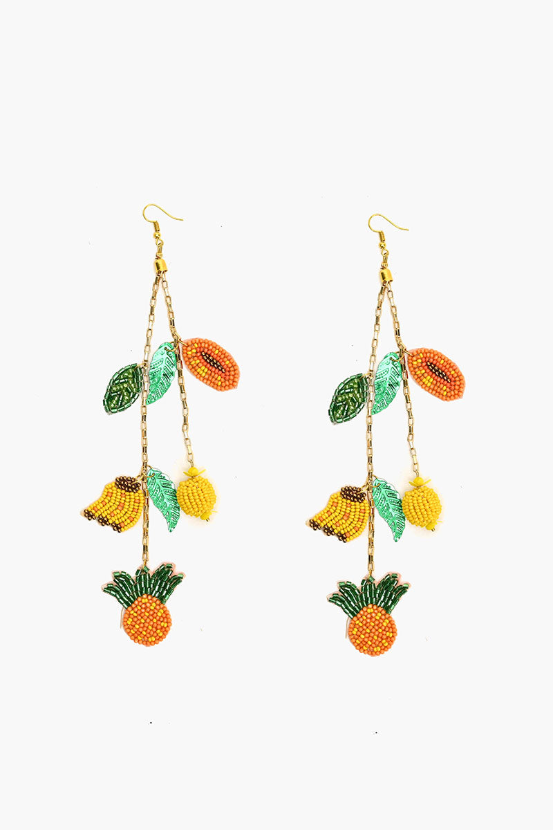 Fruits Hanging Beaded Earrings