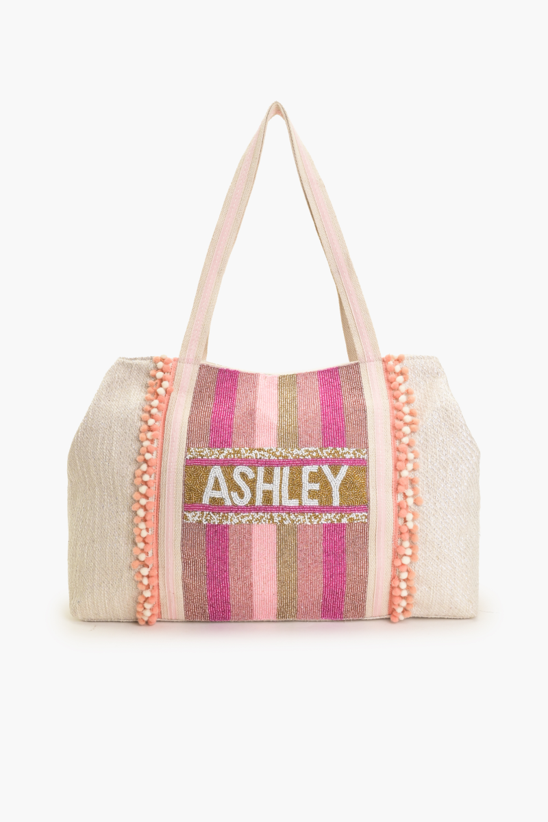 Personalize Rose All Day Pink Large Tote