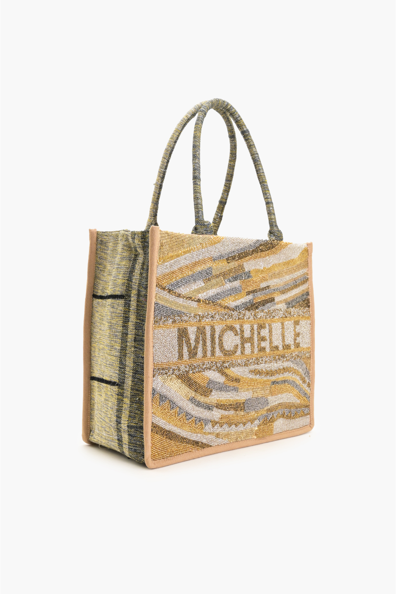 Personalize Golden Layers Tote