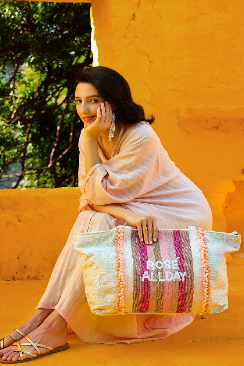 Rose all day beach bag store