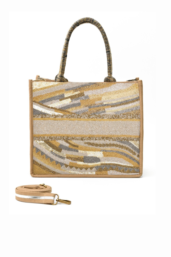 Personalize Golden Layers Tote