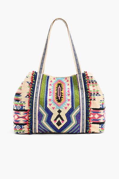 Tribal Beaded Crossbody Bag authentic