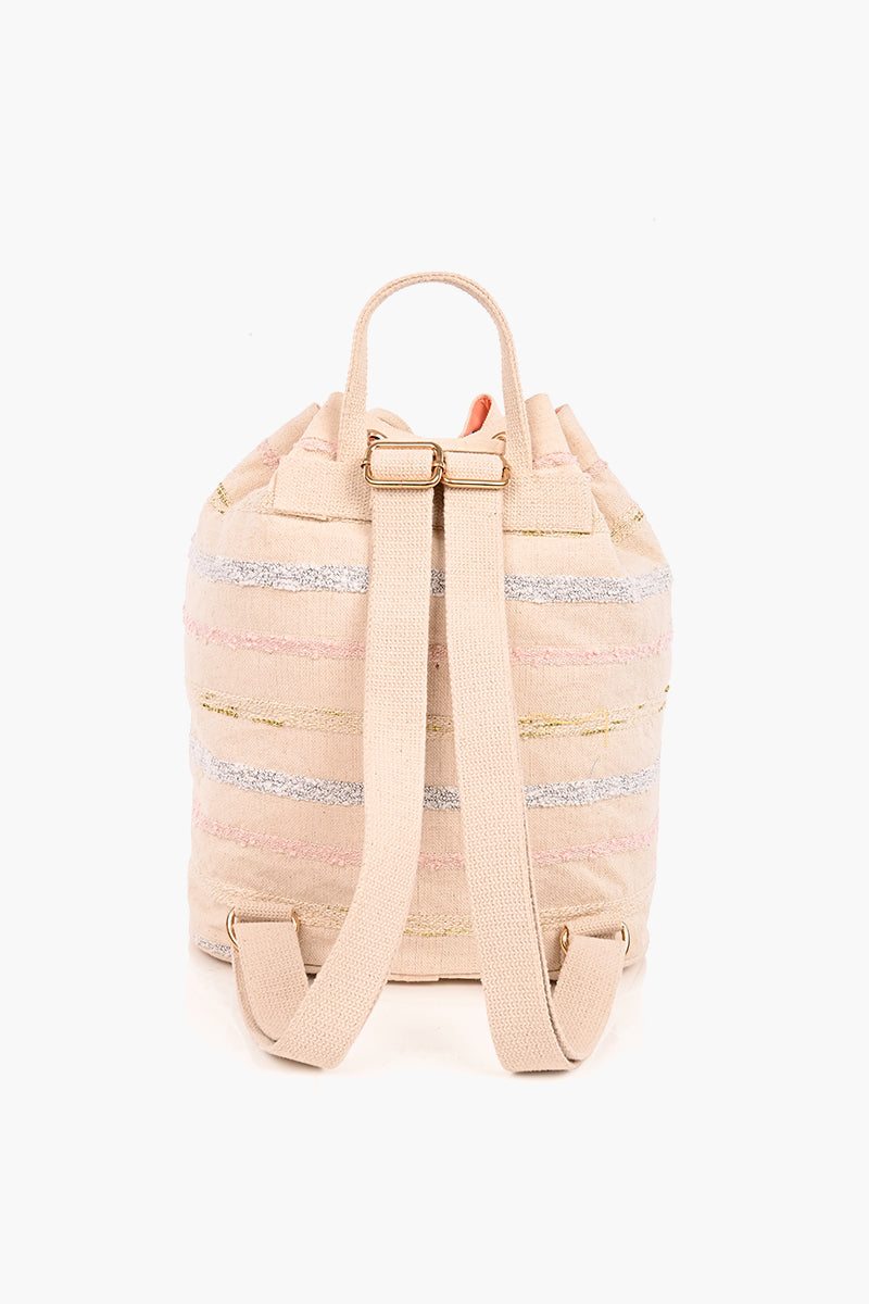 America Beyond Rose Gold Embellished Backpack