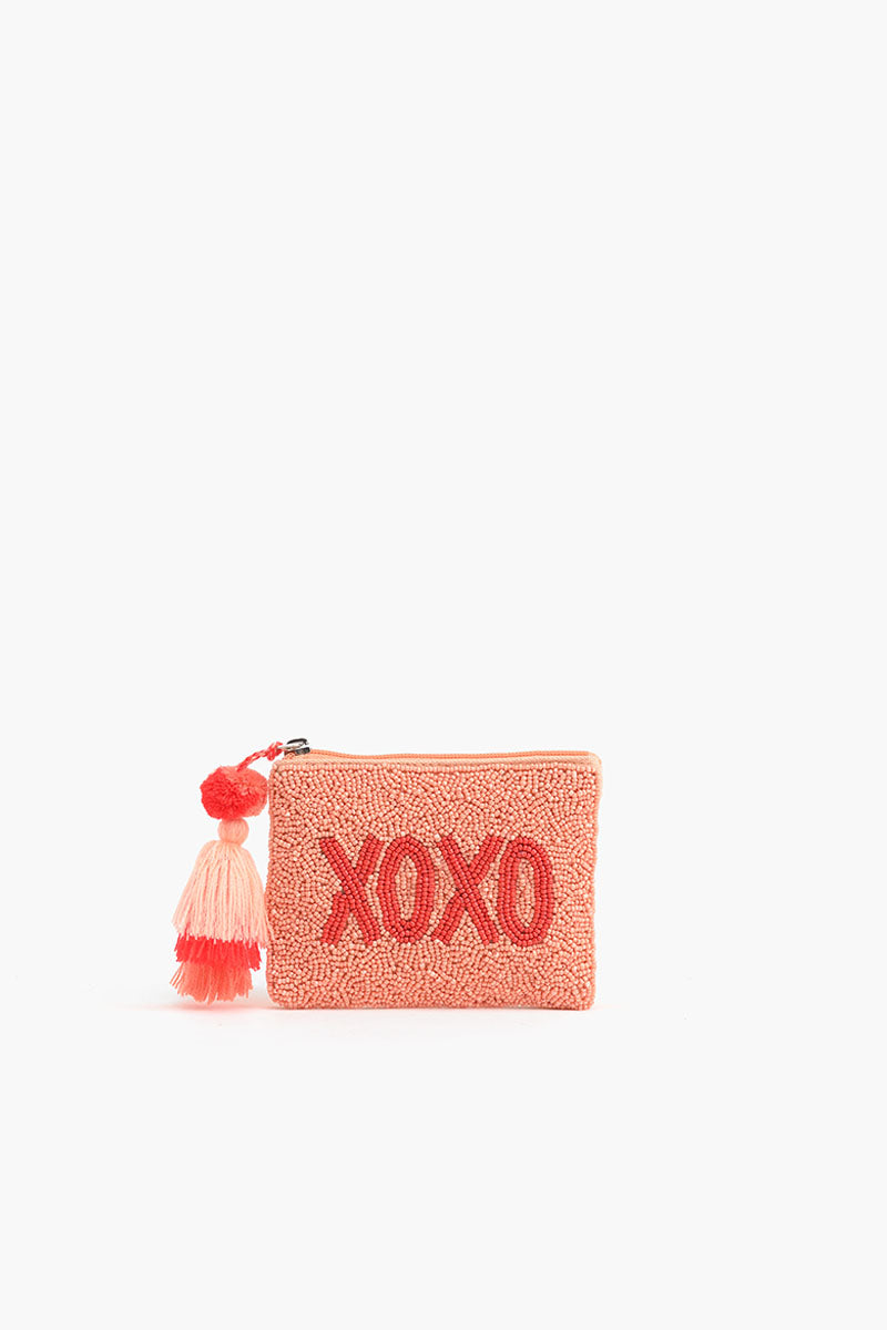 Peach XOXO Mini Pouches