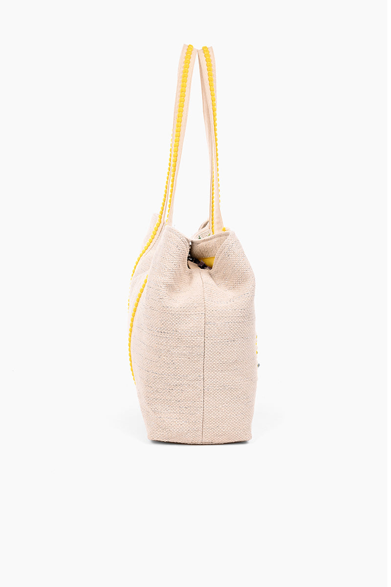Rose Gold Tote-Hand Beaded Metallic Tote for Women — Tote Bags America & Beyond