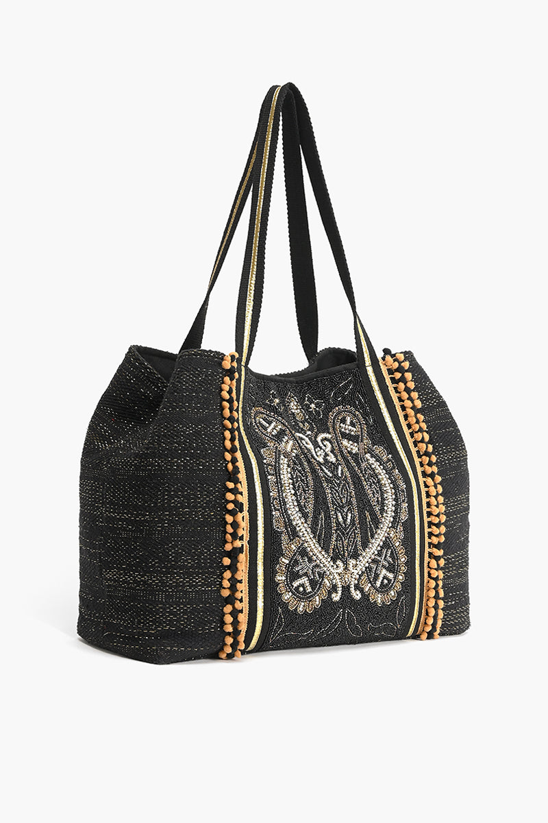 Old World Embellished Tote