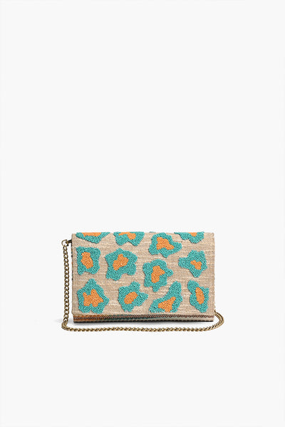 Forestry Leopard Embellished Clutch — Clutches — America & Beyond