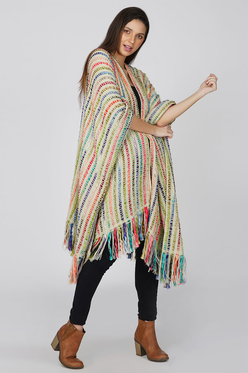 Boho Winter Cape